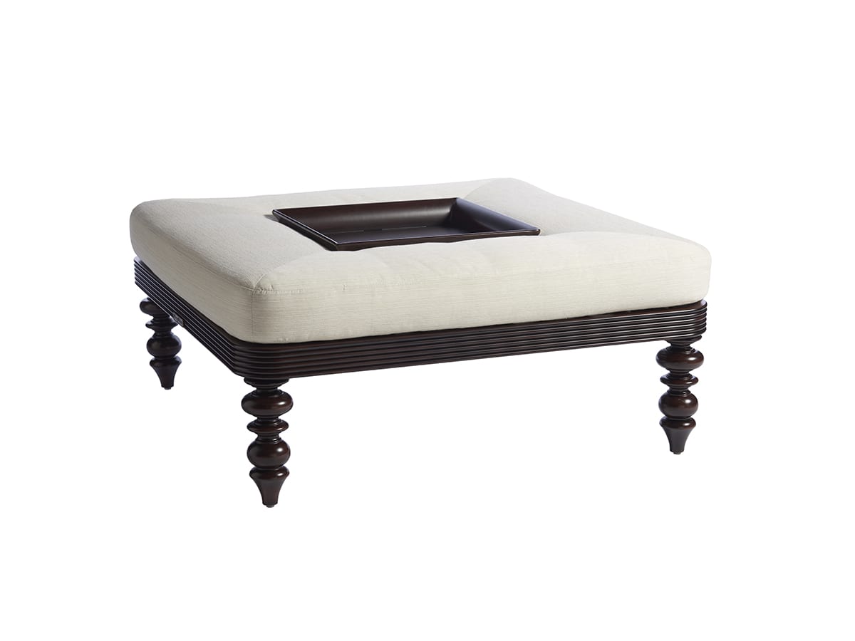 Cocktail Ottoman W/Tray Marc Pridmore Designs